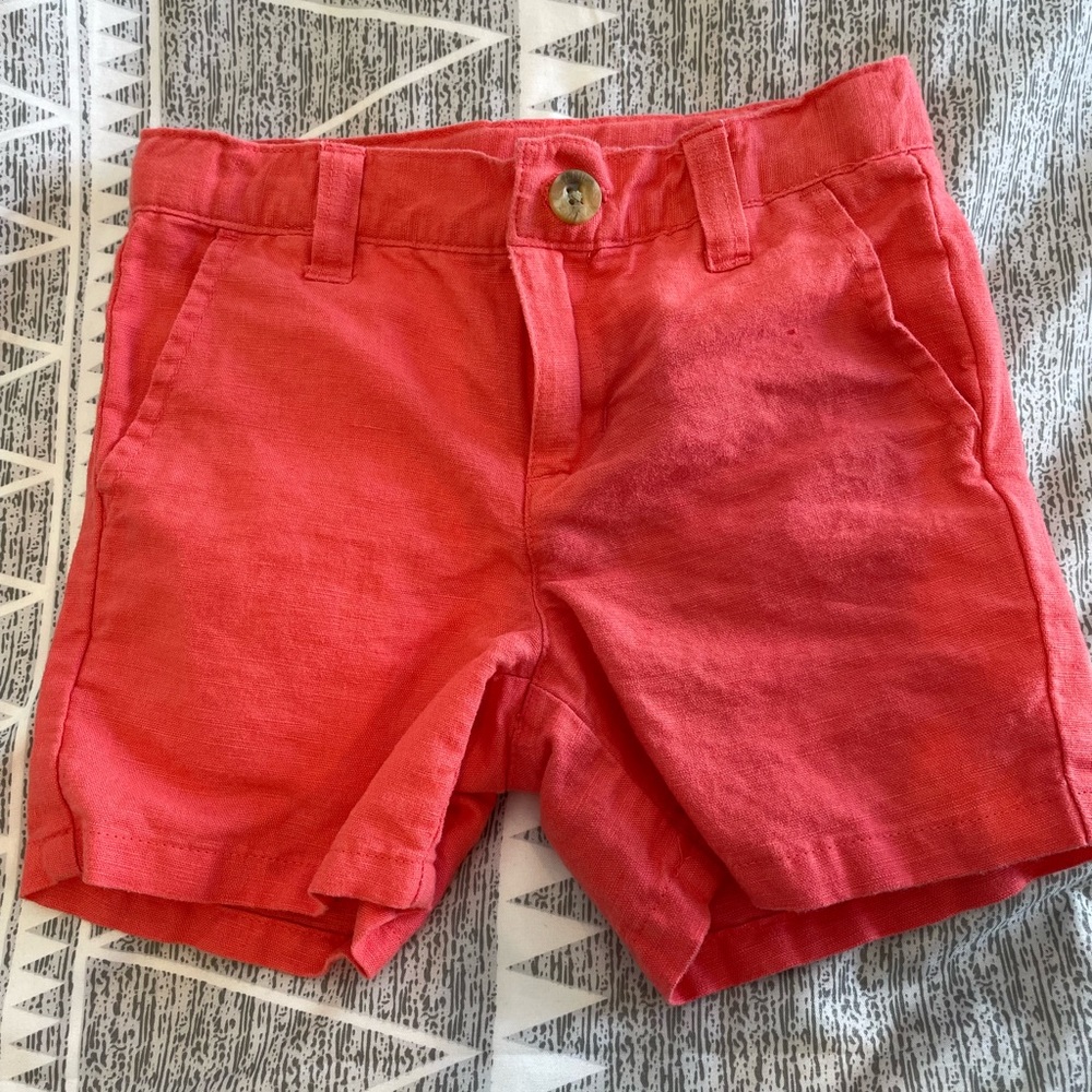 Janie and jack boys linen shorts
